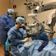 Dr. Jason Comander operates on Jack Hogan’s left eye at Massachusetts Eye and Ear, on March 20, 2018.